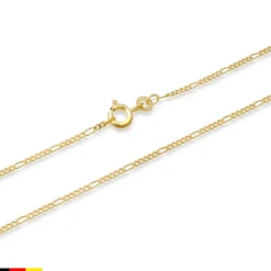 585er Goldkette: Figarokette Gold 45cm BIN1024-45