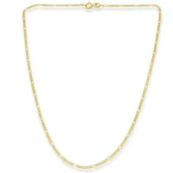 585er Goldkette: Figarokette Gold 45cm BIN1024-45