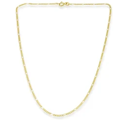 585er Goldkette: Figarokette Gold 45cm BIN1026-45