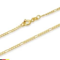 585er Goldkette: Figarokette Gold 45cm BIN1026-45