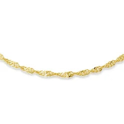 333er Goldkette: Singapurkette Gold 45cm BIN1051-45