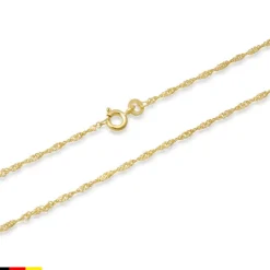 585er Goldkette: Singapurkette Gold 45cm BIN1019-45