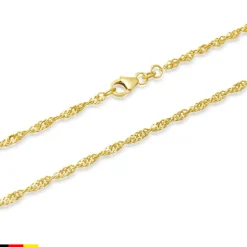333er Goldkette: Singapurkette Gold 50cm BIN1104-50