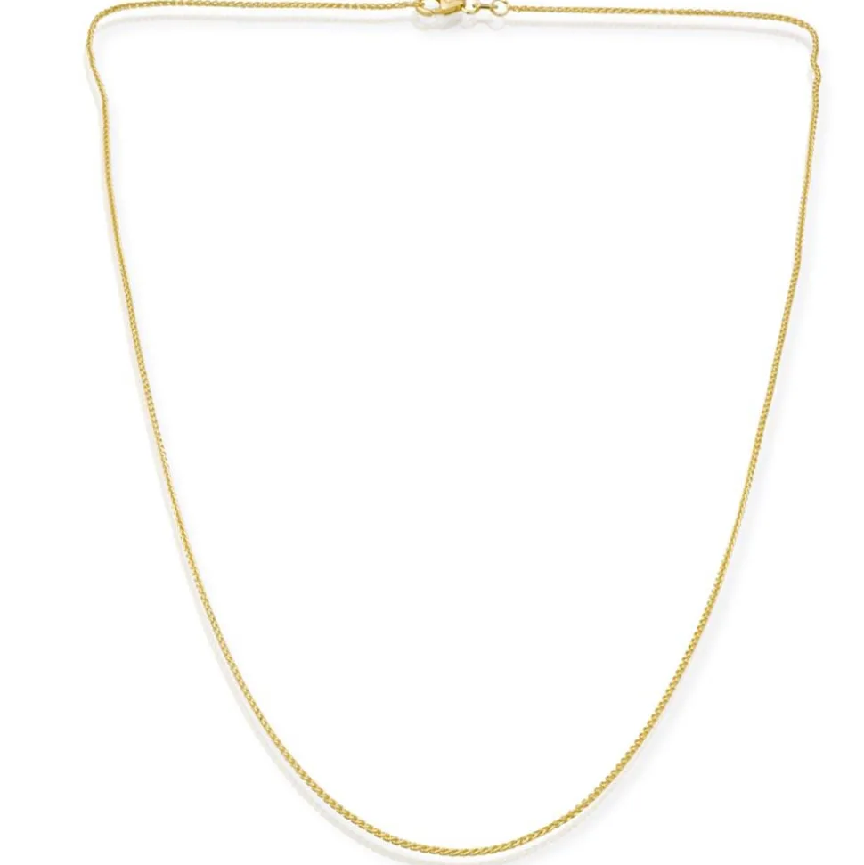 585er Goldkette: Zopfkette Gold 50cm BIN1107-50