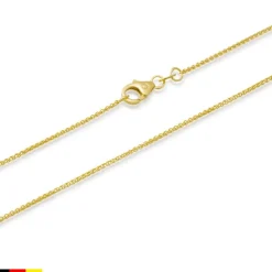 585er Goldkette: Zopfkette Gold 45cm BIN1064-45