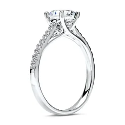 950er Platin Damenring mit Diamanten DR0130SL-PT