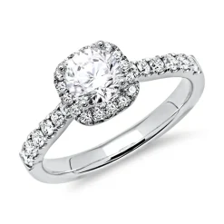 950er Platin Halo Ring mit Brillanten DR0125SL-PT