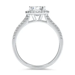 950er Platin Halo Ring mit Brillanten DR0179SL-PT