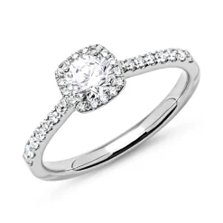 950er Platin Halo Ring mit Brillanten DR0155SL-PT