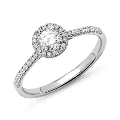 950er Platin Halo Ring mit Brillanten DR0188SL-PT