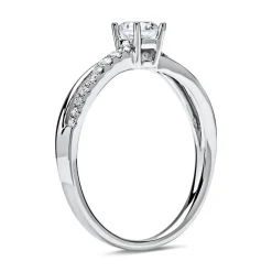 950er Platin Ring mit Brillanten DR0192SL-PT