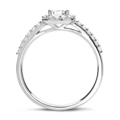 950er Platin Ring mit Brillanten DR0299SL-PT