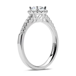 950er Platin Ring mit Diamanten DR0297SL-PT