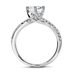 950er Platin Ring mit Diamanten DR0306SL-PT