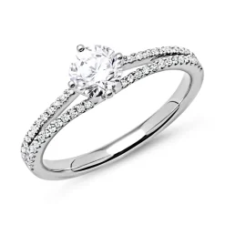 950er Platin Ring mit Diamanten DR0148SL-PT