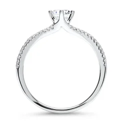 950er Platin Ring mit Diamanten DR0148SL-PT