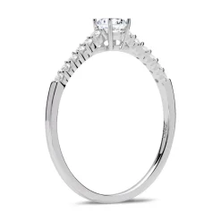 950er Platin Ring mit Diamanten DR0320SL-PT