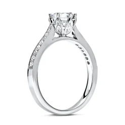 950er Platin Ring mit Diamanten DR0118SL-PT