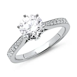 950er Platin Ring mit Diamanten DR0118SL-PT