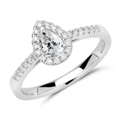 950er Platin Ring mit Diamanten DR0337SL-PT