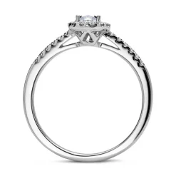 950er Platin Ring mit Diamanten DR0337SL-PT