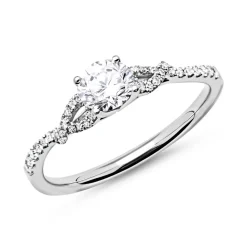 950er Platin Ring mit Diamanten DR0153SL-PT