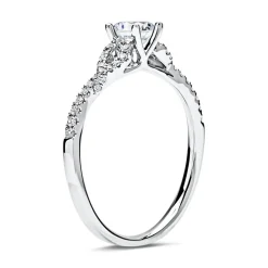 950er Platin Ring mit Diamanten DR0153SL-PT