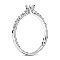 950er Platin Ring mit Diamanten DR0126SL-PT