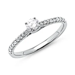 950er Platin Ring mit Diamanten DR0126SL-PT