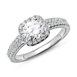 950er Platin Ring mit Diamanten DR0162SL-PT