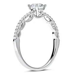 950er Platin Ring mit Diamantbesatz DR0142SL-PT