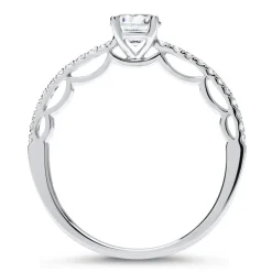 950er Platin Ring mit Diamantbesatz DR0142SL-PT