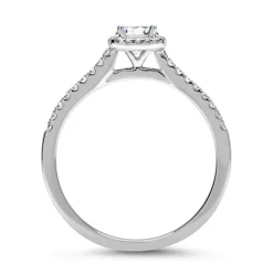 950er Platin Ring mit Diamanten DR0132SL-PT