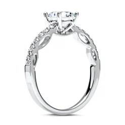 950er Platin Ring mit Diamanten DR0121SL-PT