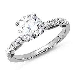 950er Platin Ring mit Diamanten DR0121SL-PT