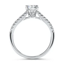 950er Platin Ring mit Diamanten DR0111SL-PT