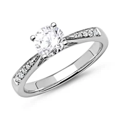 950er Platin Verlobungsring mit Diamanten DR0145SL-PT