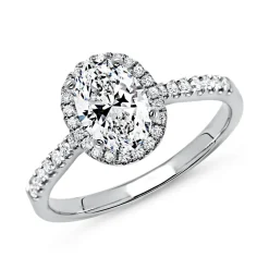 950er Platin Verlobungsring mit Diamanten DR0107SL-PT