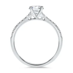 950er Platin Verlobungsring mit Diamanten DR0181SL-PT