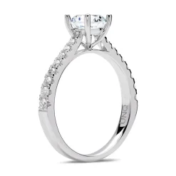 950er Platin Verlobungsring mit Diamanten DR0311SL-PT