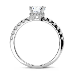 950er Platin Verlobungsring mit Diamanten DR0319SL-PT