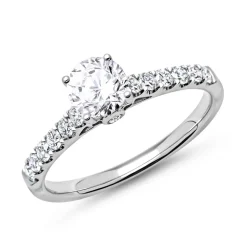 950er Platin Verlobungsring mit Diamanten DR0139SL-PT