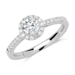 950er Platin Verlobungsring mit Diamanten DR0291SL-PT