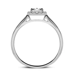 950er Platin Verlobungsring mit Diamanten VR0389-PTSL