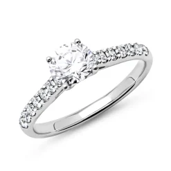 950er Platin Verlobungsring mit Diamanten DR0160SL-PT