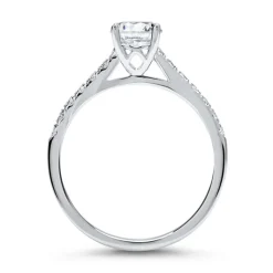 950er Platin Verlobungsring mit Diamanten DR0160SL-PT