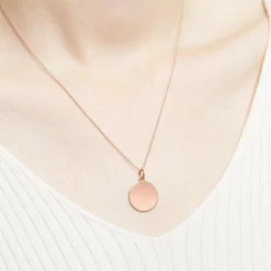 333er Roségold Anhänger Kreis gravierbar GP0296SL