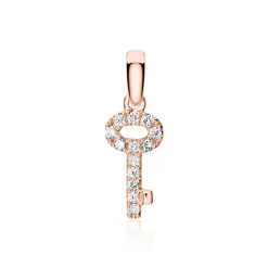 750er Roségold Anhänger Schlüssel mit Brillanten BDP0025-18KRSL