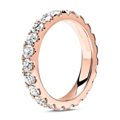 585er Roségold Memoire Ring 22 Diamanten DR0105-14KR-48mm