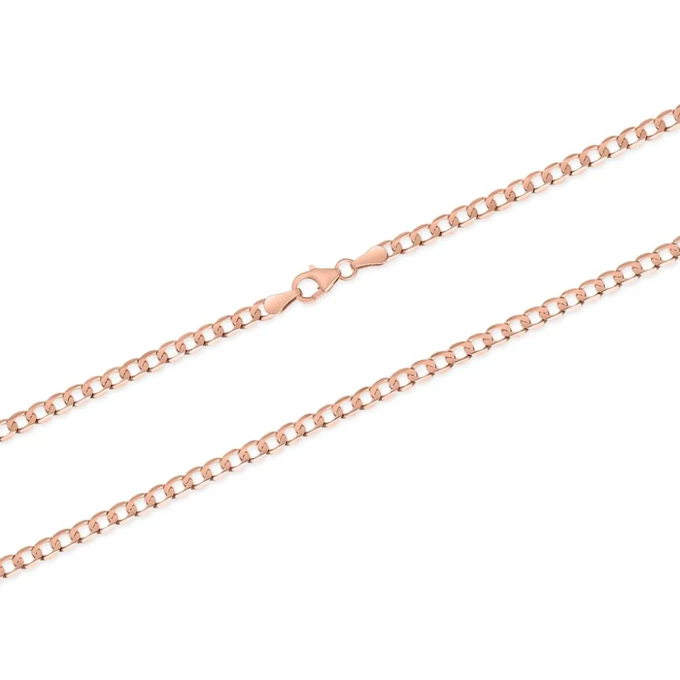 585er Roségold Panzerkette mit einer Stärke von 3,3 mm BIN1117-14KRSL